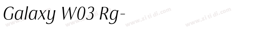 Galaxy W03 Rg字体转换